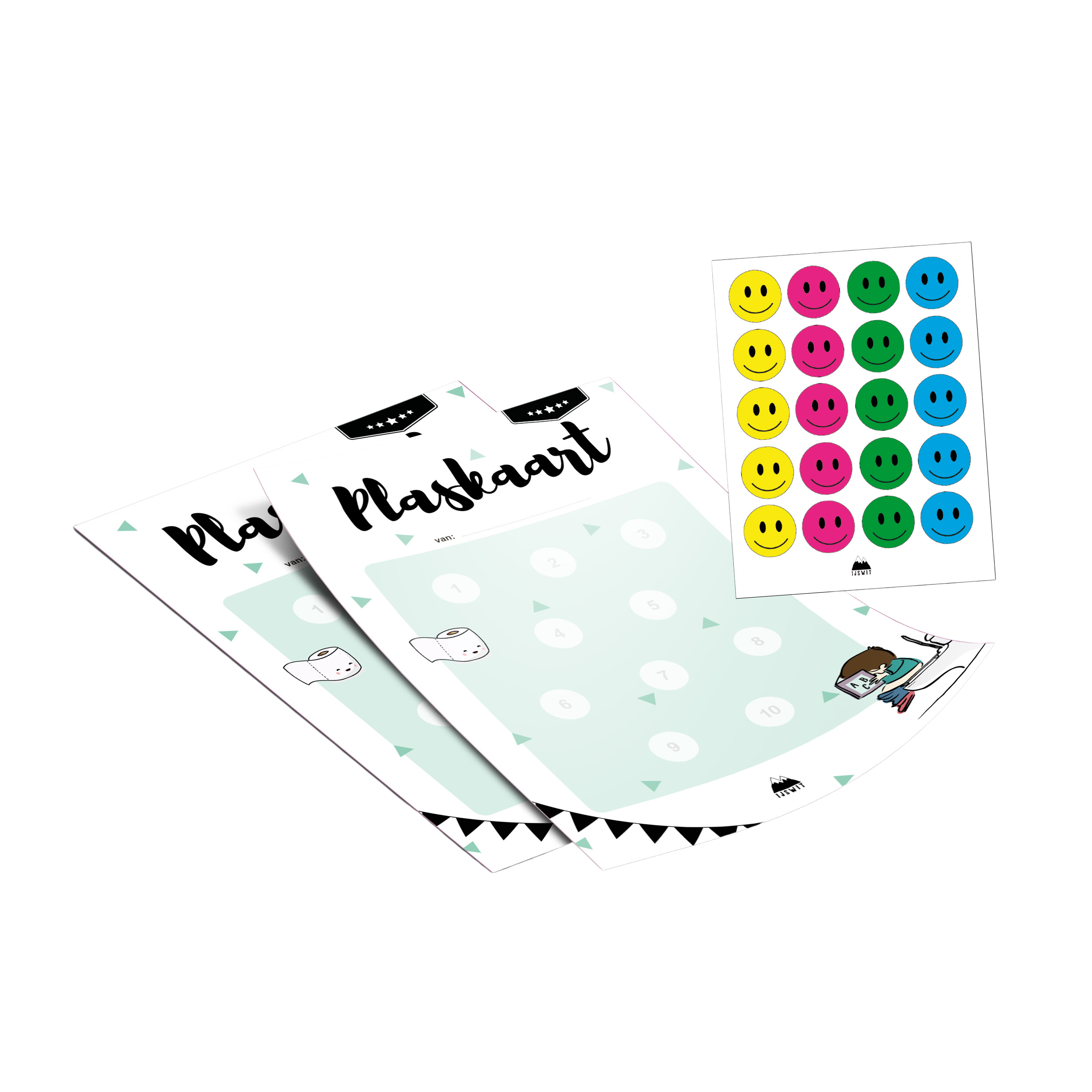 Plaskaart voor Kinderen - Help je kind op een speelse manier zindelijk worden!